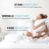 Basics Lightweight Super Soft Easy Care Microfiber Pillow case, Pack of 1, 30" L x 20" W, Pillows Not Included 5