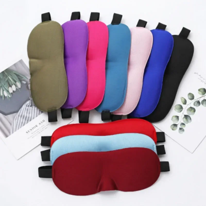 1Pcs 3D Sleep Mask Natural Sleeping Eye Mask Eyeshade Cover Shade Eye Patch Women Men Soft Portable Blindfold Travel Eyepatch 4