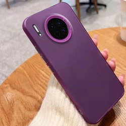 Transparent Silicone Camera Protector Case for Huawei Mate30 Pro 5G (IMD purple)
