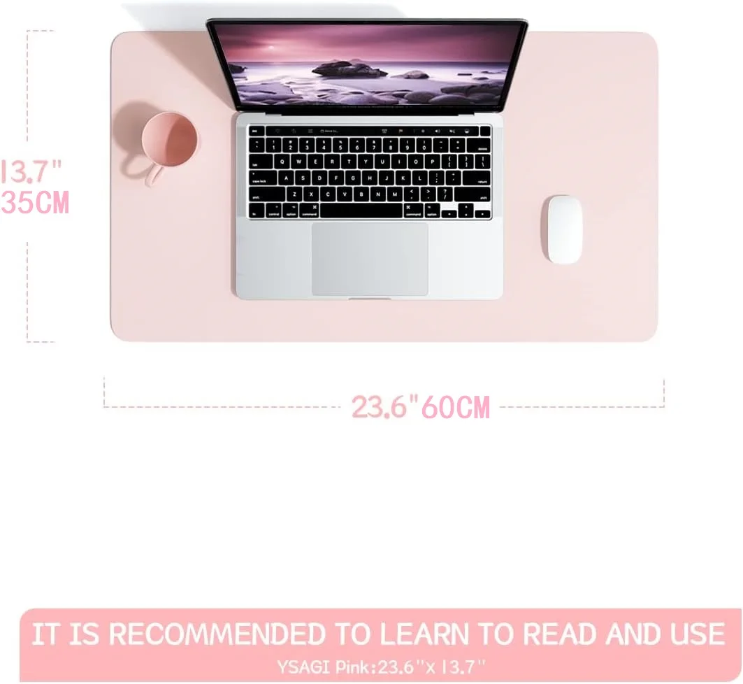60X35CM Office Desk Pad,Waterproof Leather Desk Table Protector,Easy Clean Laptop Desk Writing Mat for Office Work/Home/Decor 6