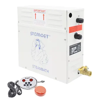 เครื่องสร้างไอน้ำ6KW เครื่องอบไอน้ำซาวน่าสำหรับอาบน้ำที่บ้านห้องซาวน่าสปาเครื่องอบไอน้ำพร้อมตัวควบคุมดิจิตอล 1