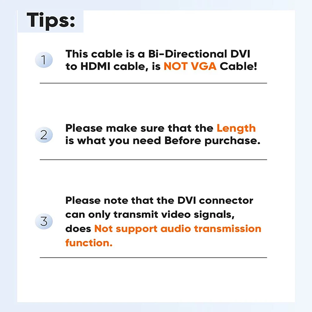HDMI to DVI Converter HDMI to DVI Cable HDMI to DVI cable 3M/1.5M/adapter Bi-direction HDMI to DVI adapter cable 1080P adapter for PS3 PS4 PS5 Monitor