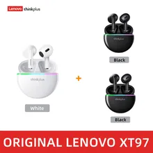  Original Lenovo XT97 TWS Earphones Wireless Bluetooth 5.2 Sport Noise Reduction Headphones Touch Control Colorful Light Earbuds 