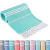 Turkish Striped Bath Towel Oversized Beach Towel With tassels Super Absorbent Soft and Easy Care100% Cotton Suitable for travel 2