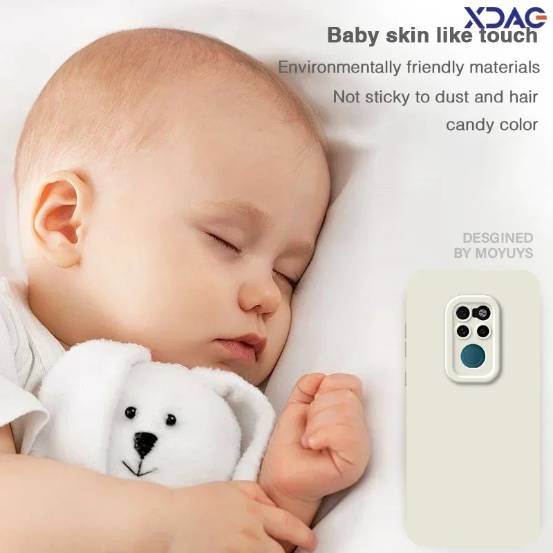 Luxury Soft Liquid Silicone Shockproof Phone Case with Straight Edge Angel Eyes Design