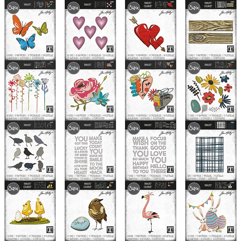 2022 Mar New Flamingo Flower Butterfly Heart Pattern Metal Cutting Dies For DIY Making Greeting Card Scrapbooking No Clear Stamp