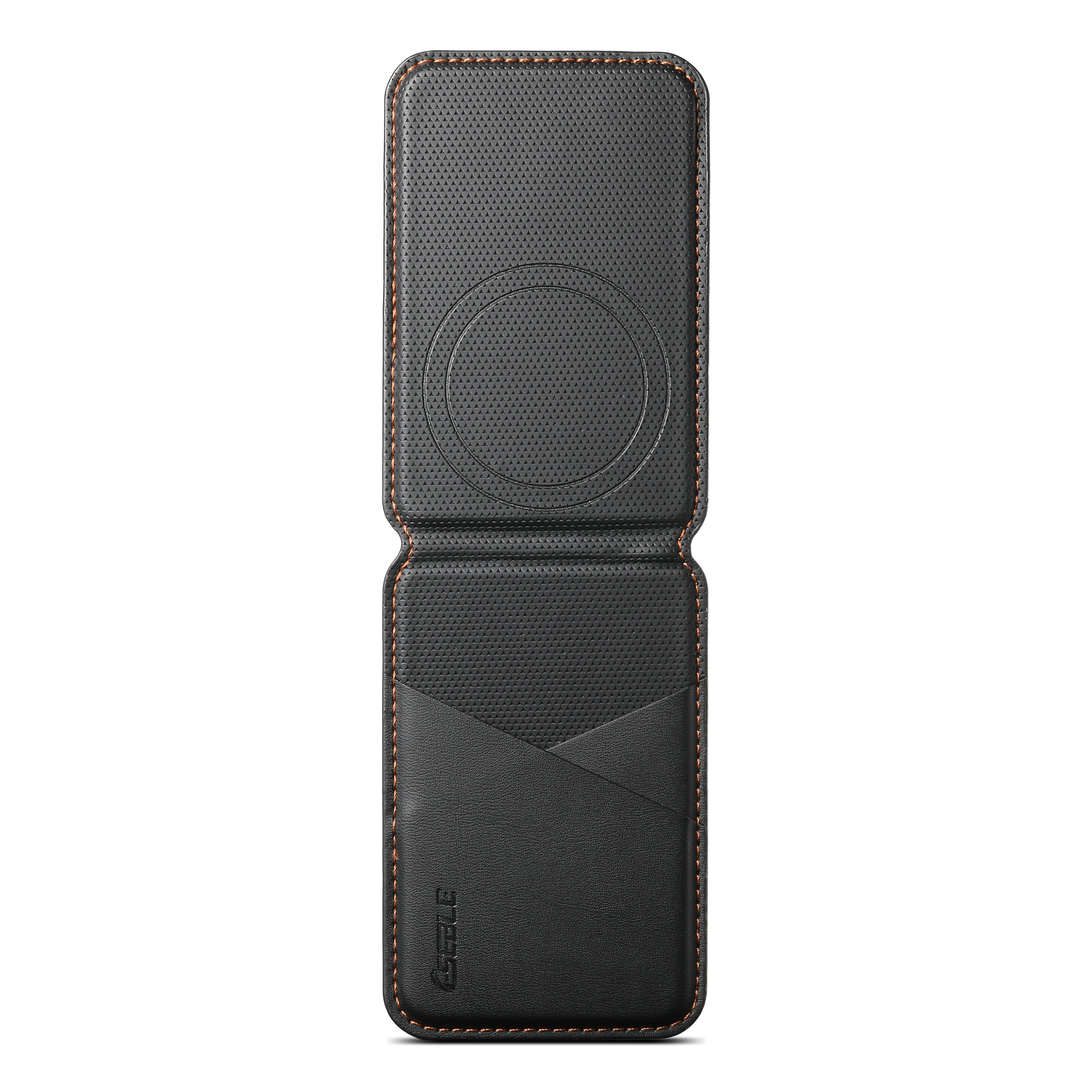 Leather Magnetic Wallet Card Holder with RFID Protection