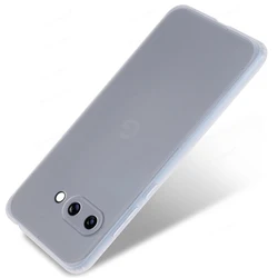 Ultra-Thin TPU Soft Silicone Phone Case - Sleek Back Cover for Pixel 9A (Transparent White)