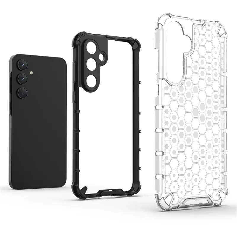 Honeycomb Shockproof TPU Armor PC Phone Case Cover