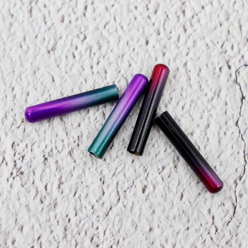 Coolstring Accessory 20Pcs/set Wholesale 22*3.8MM Canvas Lacet Decorative Aglets Sneaker Cordon Purple/Red Gradient Metal Tips