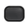 Metal Rolling Tray With Magnetic Lids Cover 180x140mm Tobacco Plate Black Tinplate Cigarette Operation Panel Small Ash Tray 2