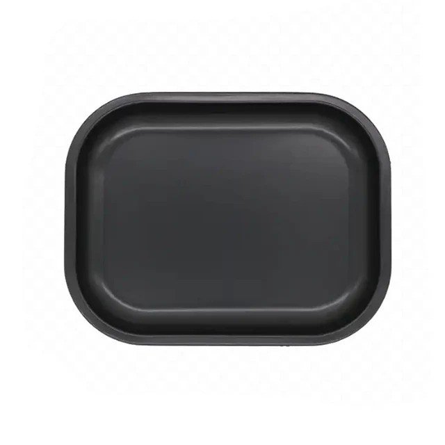 Metal Rolling Tray With Magnetic Lids Cover 180x140mm Tobacco Plate Black Tinplate Cigarette Operation Panel Small Ash Tray 2