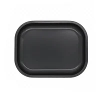 Metal Rolling Tray With Magnetic Lids Cover 180x140mm Tobacco Plate Black Tinplate Cigarette Operation Panel Small Ash Tray 2