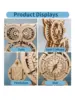3D Wooden Puzzle Owl Clock Model Kits To Build Wooden Construction Handmade Craft Unique Christmas Gift 5