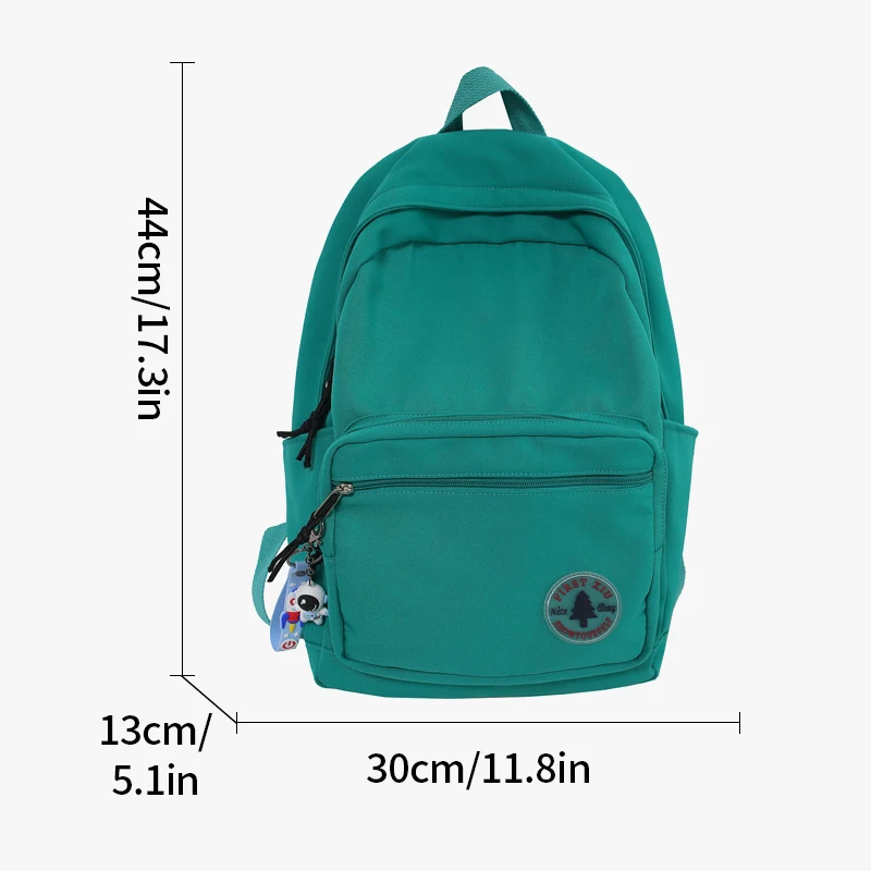 Schoolbag Female College Student Design Senseinsjunior High School Student High School Green Backpack Large Capacity Backpack