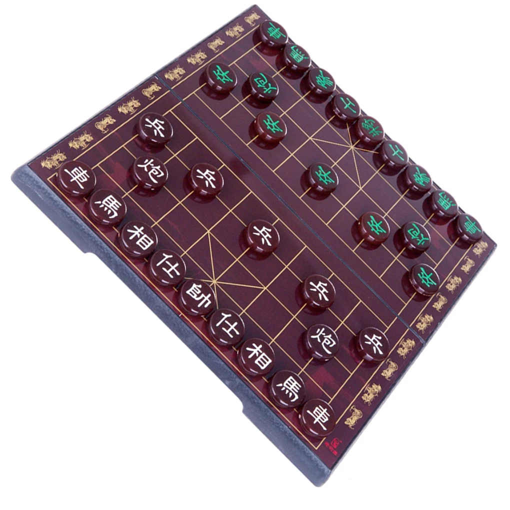Portable Chinese Chess Set Magnetic Xiangqi for Travel Board Adults Friend