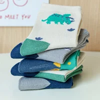 5 Pairs Boy Socks 1-12Y Kids Spring Summer Fall Cute Comfortable Mid Length 2
