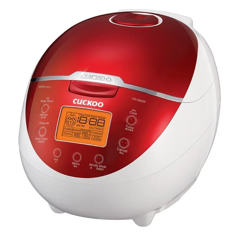 

CUCKOO CR-0655F | 6-Cup (Uncooked) Micom Rice Cooker | 12 Menu Options: White Rice, Brown Rice & More, Nonstick Inner Pot,