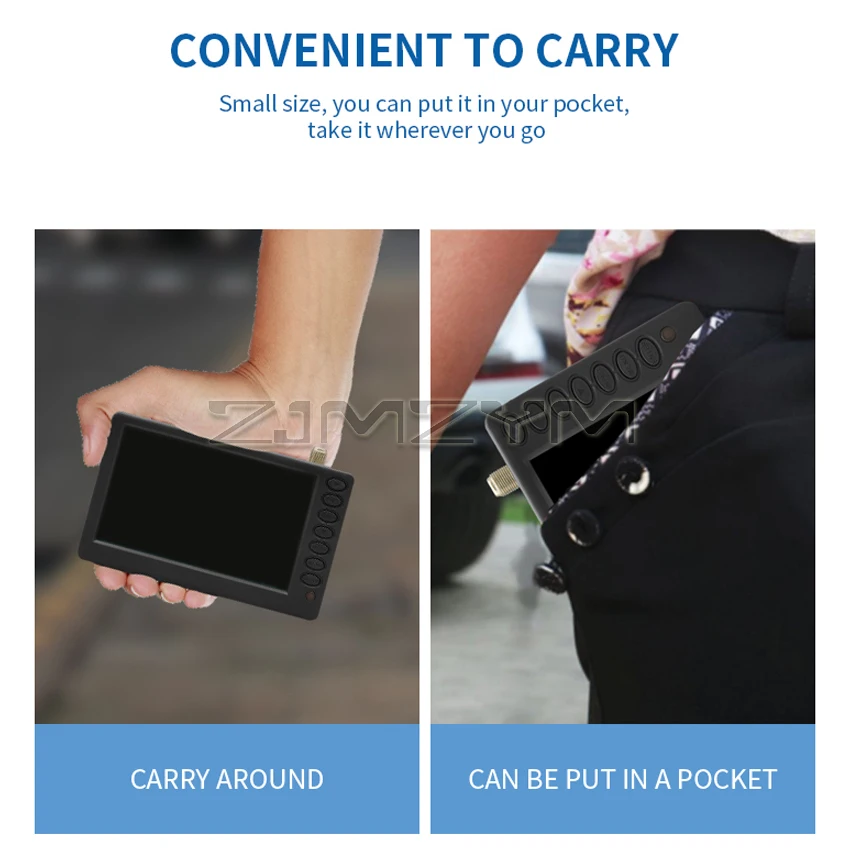 Pocket TV D5 5 Inch DVB-T2 ATSC ISDB-T Digital and Analog Mini Small Car Television Portable TV Support USB TF MP4 AC3 4 Pocket TV D5 5 Inch DVB-T2 ATSC ISDB-T Digital and Analog Mini Small Car Television Portable TV Support USB TF MP4 AC3 4