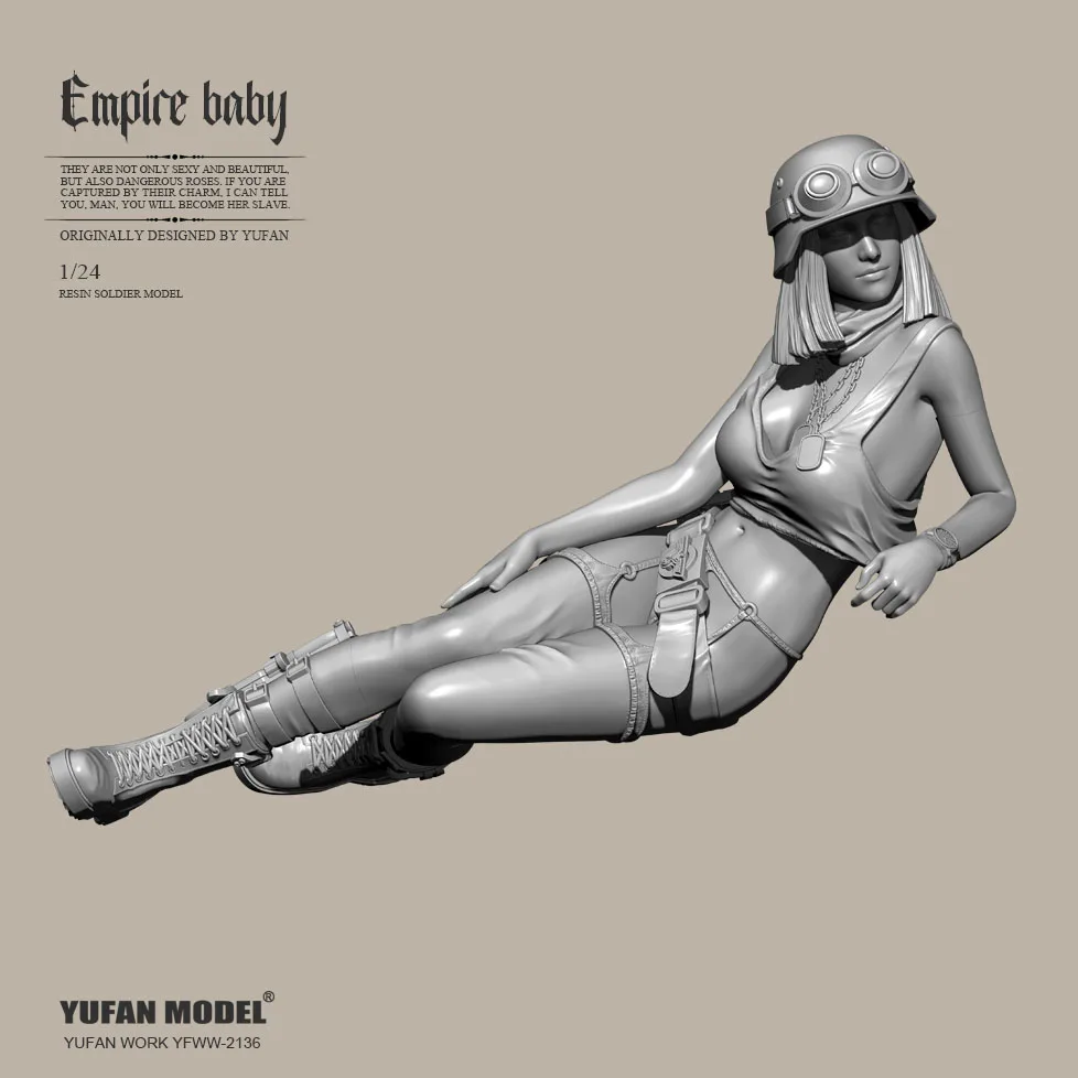 YUFAN MODEL Resin model kits figure beauty colorless and selfassembled