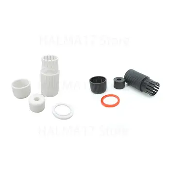 야외 네트워크용 방수 커넥터 캡 보호대 커버, 화이트 블랙, RJ45, Poe IP 카메라 피그테일 케이블, IP 카메라 J17