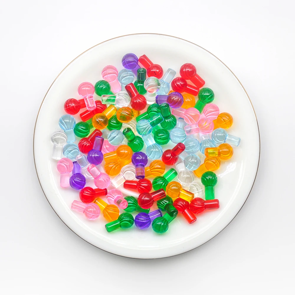 Ceramic Tree Lights Christmas Ornaments Plastic Multicolored Replacement Candy Bulbs 100pcs for Home Haloween Party Decoration