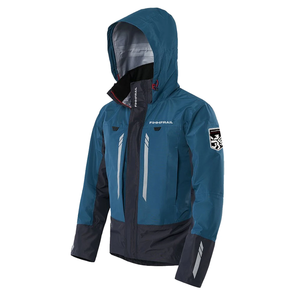 HARD-TEX Waterproof Windbreaker for Men КУРТКА GREENWOOD BLUE Hunting Fishing Campingand Riding All Terrain Vehicles Men Jacket