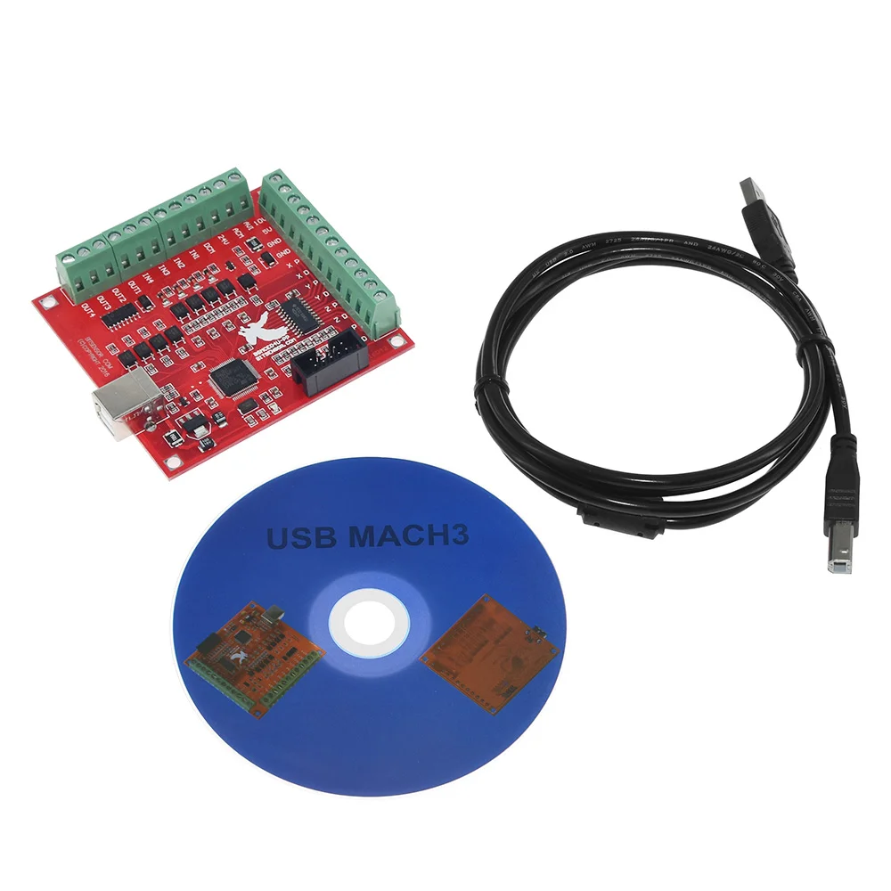 Cnc Usb Mach3 100Khz Breakout Board 4 Axis Interface Drive Motion Controller Flying Carving Card Scheda Madre Della Macchina Per Incidere