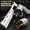 ZP-5 Children's Mechanical Cartridge Pistol Toy Catapult Revolver Continuous Firing Soft Bullet Toy for Children Shooting 1
