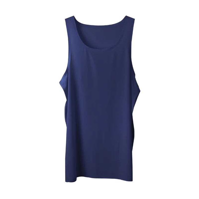 Men Underwear Men Undershirt Waistcoat Men Ice Silk Seamless Wear Undershirt
