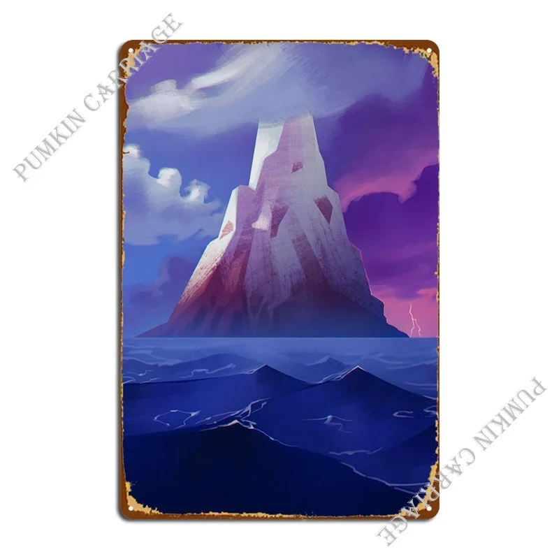 The Colossal Island Metal Platform Garage Personalizza I Disegni Vintage Kitchen Tin Sign Poster