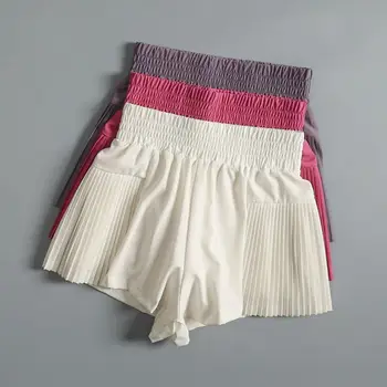Women’s High-Waist Sports Shorts – Quick Dry with Pockets 1