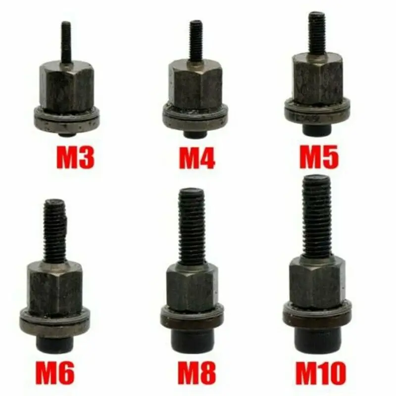 1PC M3 M4 M5 M6 M8 M10 Hand Rivet Nut Gun Head Nuts Simple installation Riveter Rivnut Tool Accessory For Nuts