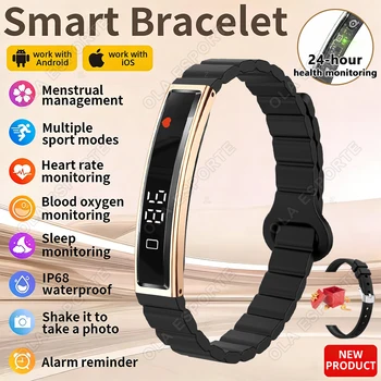 2026 Fashion Women Smart Bracelet Sport Mode Fitness Tracker Heart Rate Health Monitoring IP68 Waterproof Smart Watch Men R50Pro 1
