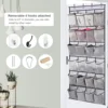 14/24 Large Mesh Pockets Pockets Over the Door Shoe Organizer With 4 Hooks Transparent Fabric Shoe Rack Storage Bag For Bedroom 1