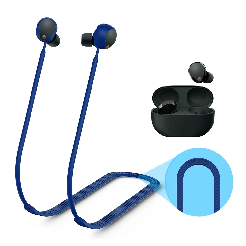 

Suitable for Sony WF-1000XM5 bluetooth headset silicone anti-lost lanyard non-slip