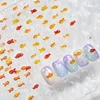 Little Red Fish Jelly Summer Goldfish Carp Ocean Beach Mermaid Sea Shiny Small Koi Soft Relief Nail Art Stickers Manicure Decals 3