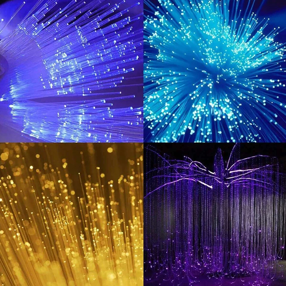 Car Fiber Optic Light 16W Twinkle RGBW LED Starry Sky Flashing Fiber Optic Lamp Star Ceiling Lamp Kit Smart APP Remote Control