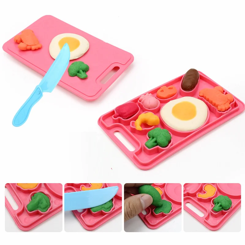 Cartoon Cute Pig Noodle Machine Clay Set Game Noodle Machine Multiple Molds Knife Fork Clay Set Toys Kids Gifts 5