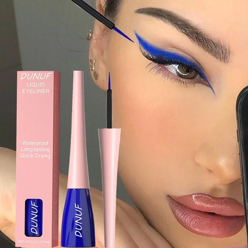 Blue Eye Liner Pen Liquid Eyeliner Pencil Eye Makeup Ultra-thin Long-Lasting Quick-Dry Liner Original Korean Makeup Cosmetic eyeliner pencils,liquid eyeliner,eyeliner pen
