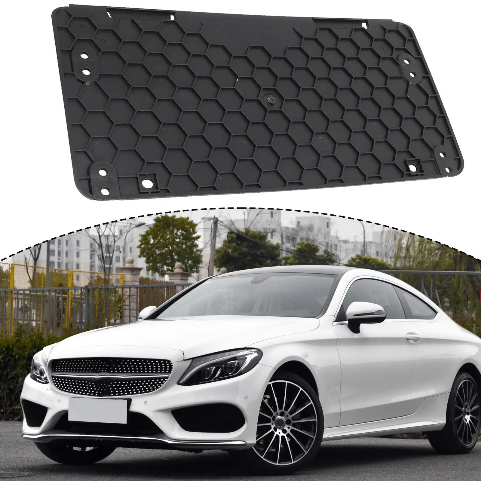 

Rear License Plate Tag Holder Mounting Bracket For Mercedes A1698170211 License Plate Base Plate Plug-and Play Frames