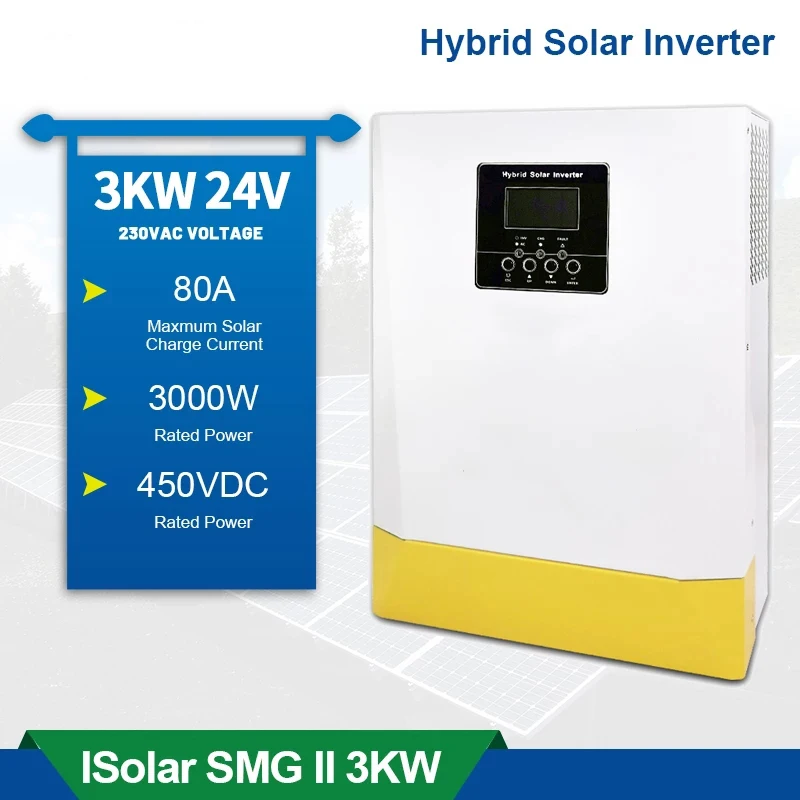 Free Energy Solar Inverter 3000W 220Vac 24V Mppt 60A Caricabatterie Power Bank 3Kw Onda Sinusoidale Pura Off Grid Inverter Pv 500Vdc Input