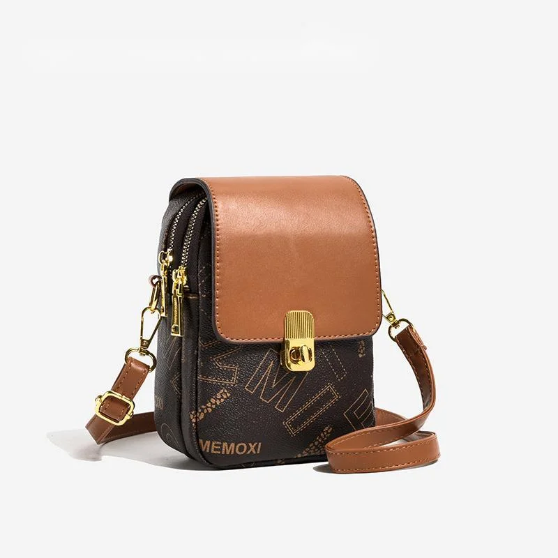 Borsa a tracolla per donna 2023 Nuova borsa a tracolla multifunzionale con lettere stampate sul mercato Borsa per cellulare classica e alla moda_voghion.com