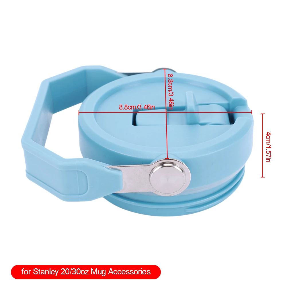 Tumbler Cover Reusable Tumbler Flip Straw Lids Replacement for Stanley 20/30oz Mugs Cover Splash Resistant Tumbler Lids Water Cups Accessories