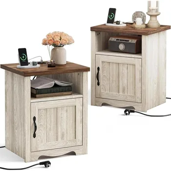 Farmhouse Nightstand Set 1