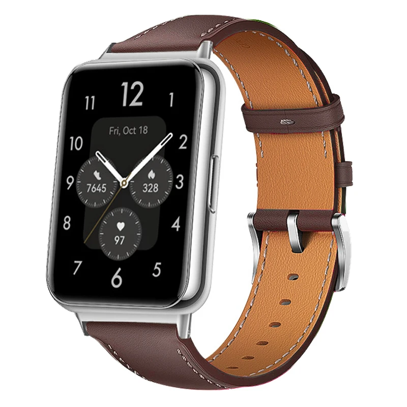 Genuine Leather Retro Strap for Smartwatch - Replacement Sport Wristband Bracelet Accessories