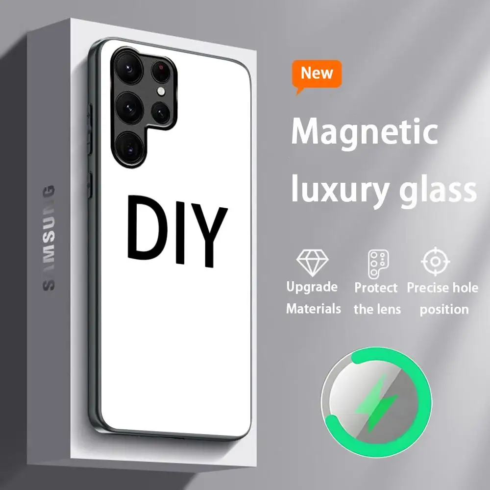 Customized DIY Glass Magnetic Phone Case
