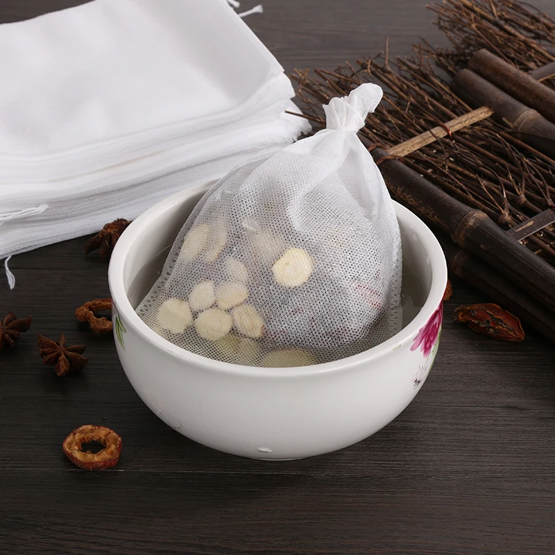 Disposable Tea Bags Disposable Tea Filter Bags 100pcs Food Grade Non-woven Fabric Tea Bags Tea Filter Bags for Spice Heal Seal Spice Filters disposable tea filter bags disposable tea bags