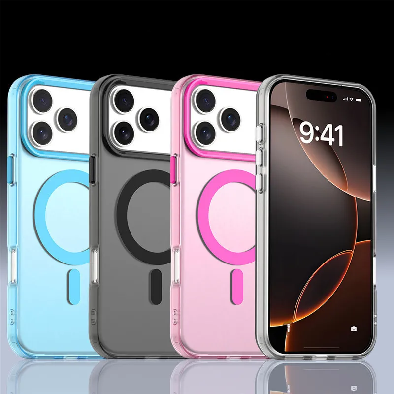 Translucent Candy Color Matte Shockproof Protective Phone Case