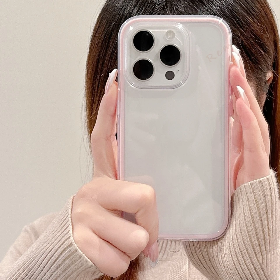 Magnetic Transparent Shockproof Wrist Strap Phone Case with Magsafe Charging Compatibility